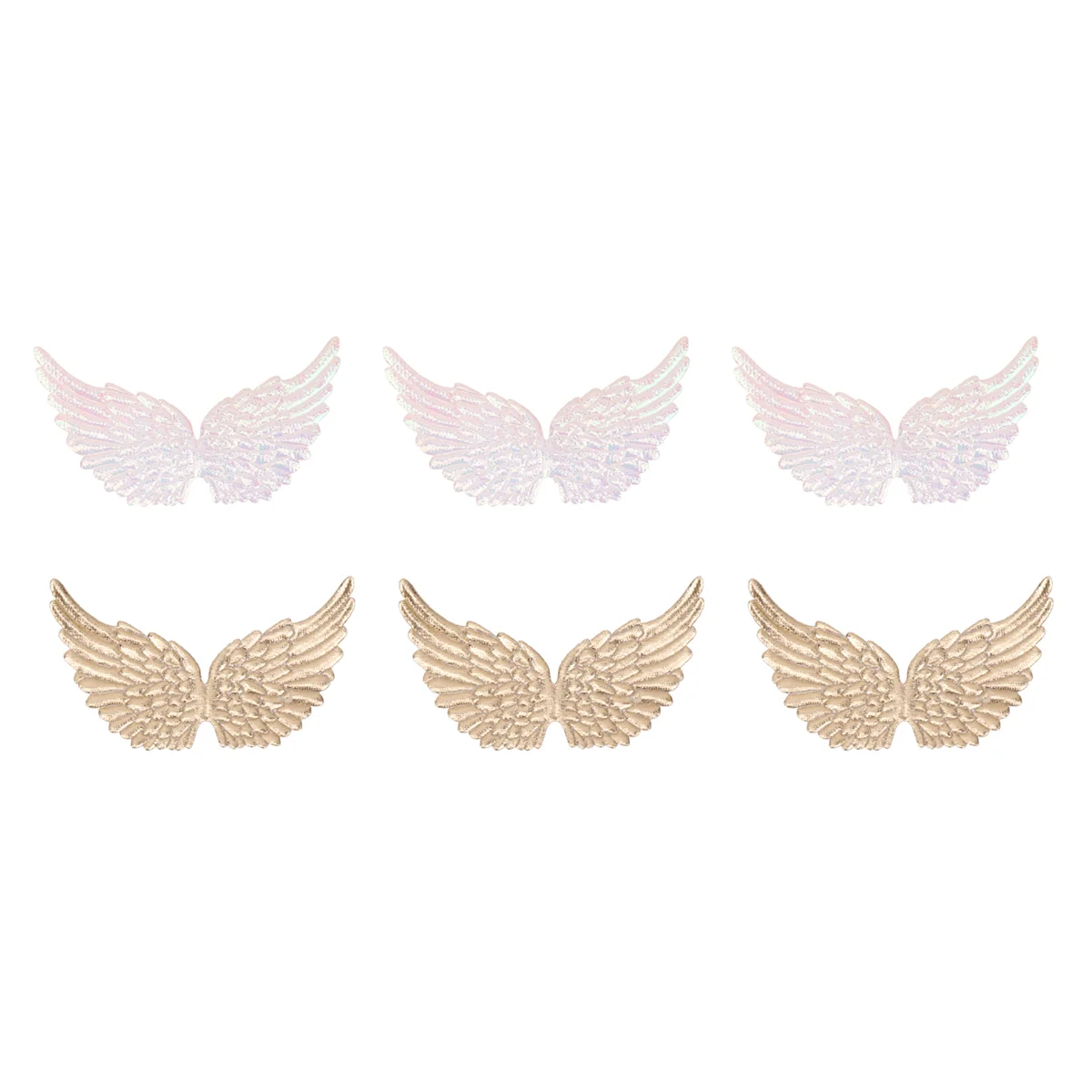 12PCS Mini Angel Wings อุปกรณ์ตกแต่งสําหรับเสื้อผ้ารองเท้าเสื้อกางเกงยีนส์กระเป๋ากระเป๋าเดินทางหัตถกรรม Wing Decor คริสต์มาส