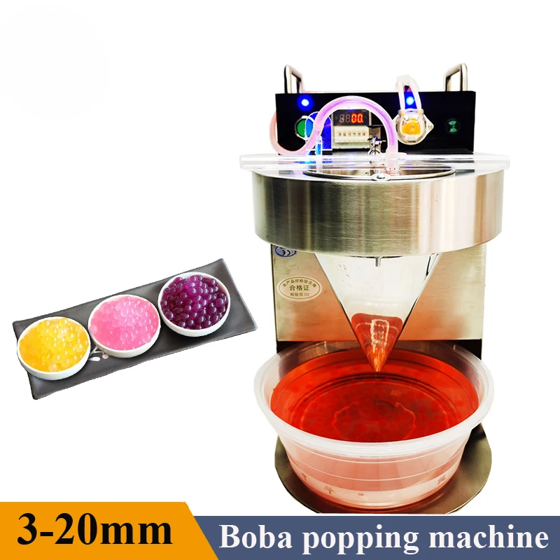 3-20mm Diameter High Quality Popping Boba Bubble Tea Making Machine Small Jelly Ball Bubble Tea Making Machine