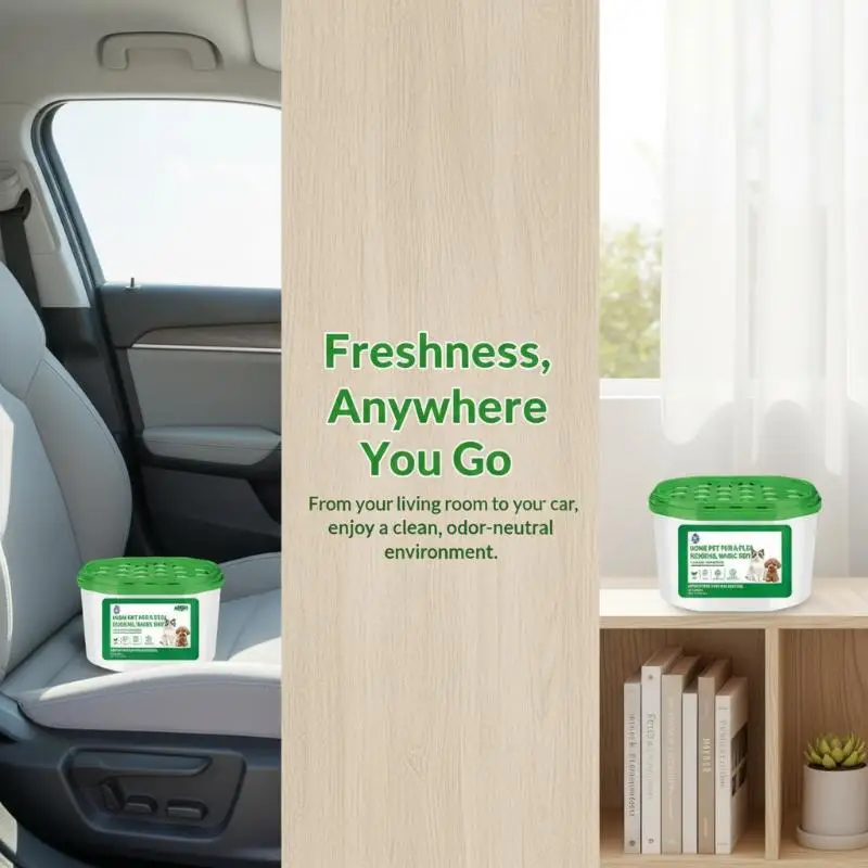 NEW Indoor Pet Air Freshener Magic Box Pet Hair & Odor Remover Musty Smell Absorber Neutralizer For Home Cat Litter Daily Use