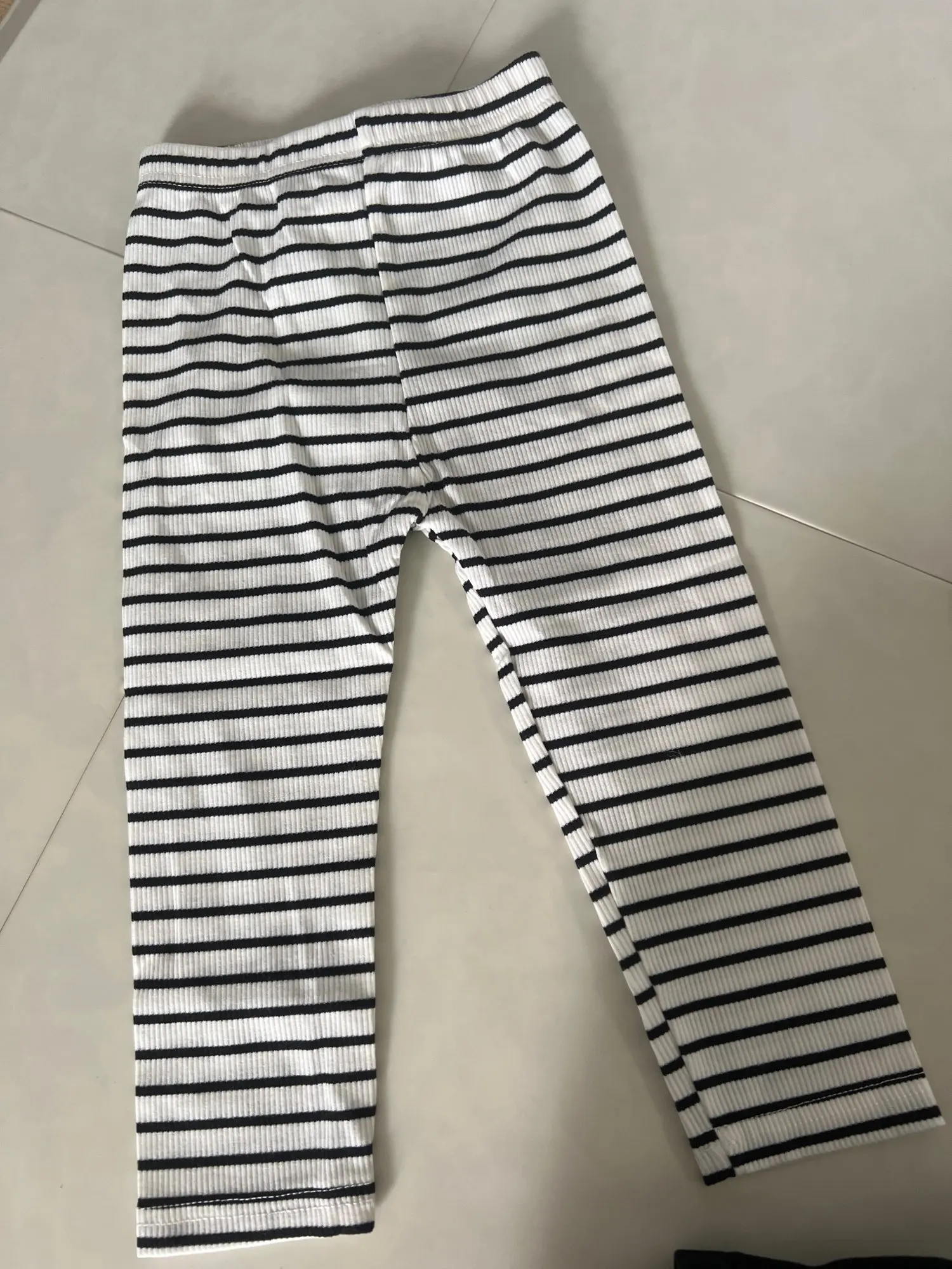 0-3T Baby Pant Girls All-match Striped Skinny Leggings Kids Cotton Elasticity Slim Pants Newborn Boy Stretch Trousers photo review