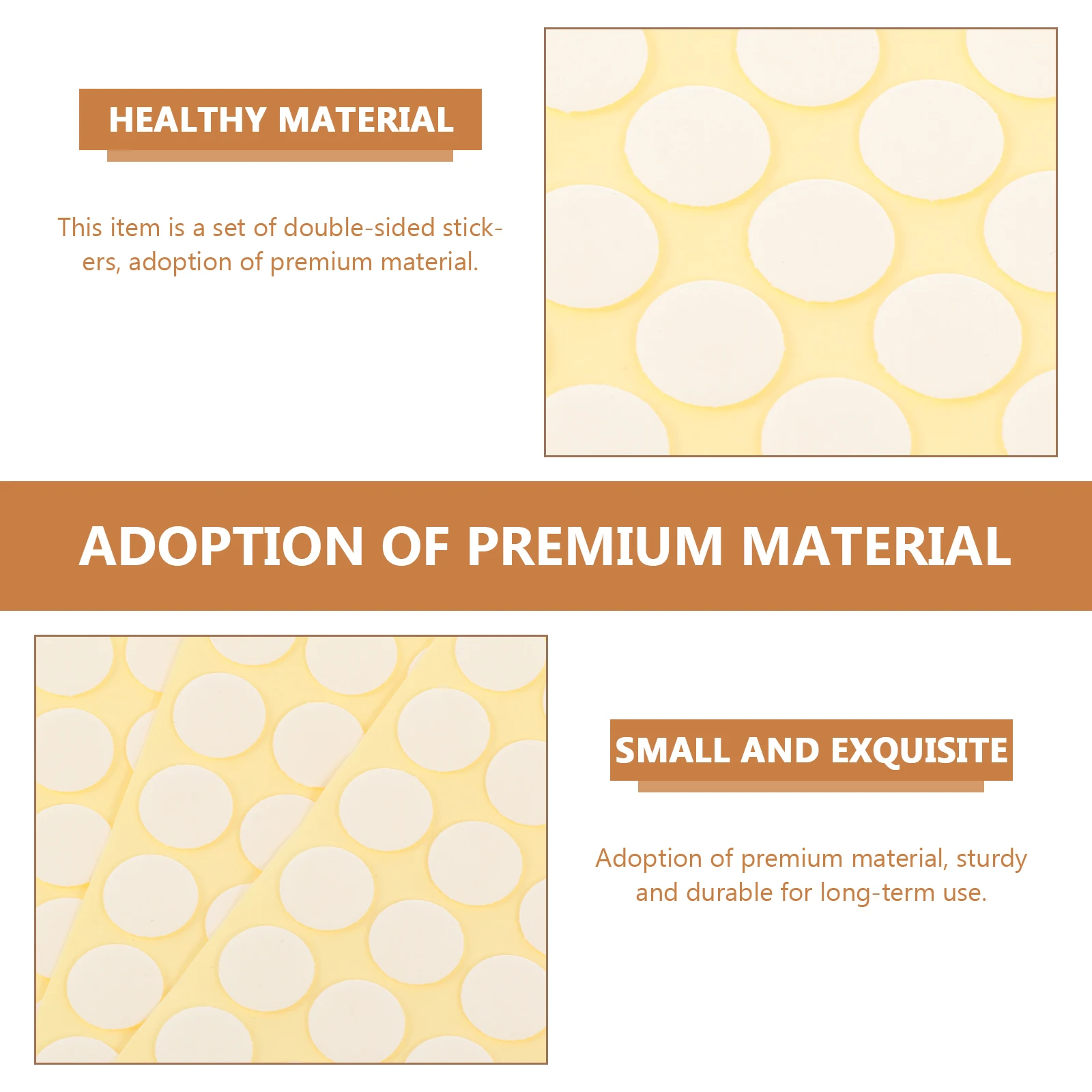 Double Sided Tape Adhesive Sticker Round Stickers Tapes Double-sided Decals Multipurpose Waterproof No-trace