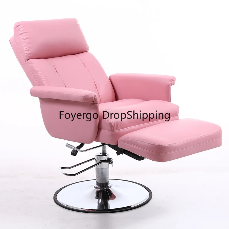 

Hydraulic Lifting Beauty Eyelash Computer Barber Chairs Swivel Hairdressing Chair Pedicure Backrest Cadeira Commercial Furniture