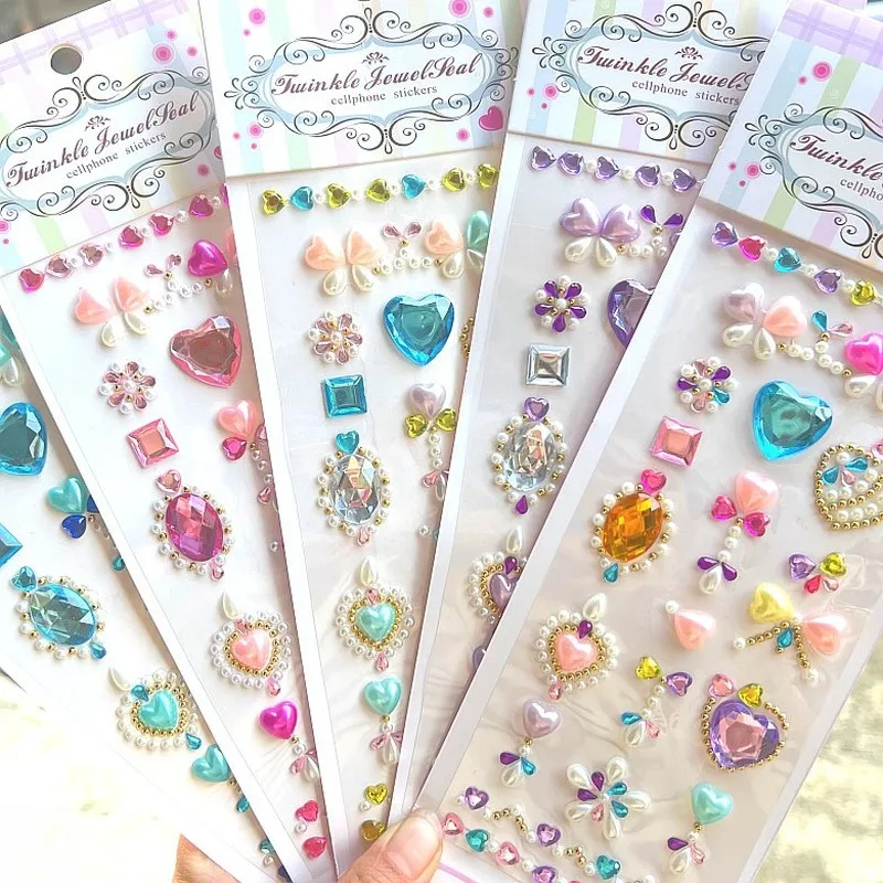 Nouveau 3d strass visage autocollant Festivals accessoires visage gemmes bijoux autocollants maquillage cristaux lumineux autocollants pour visage diamants