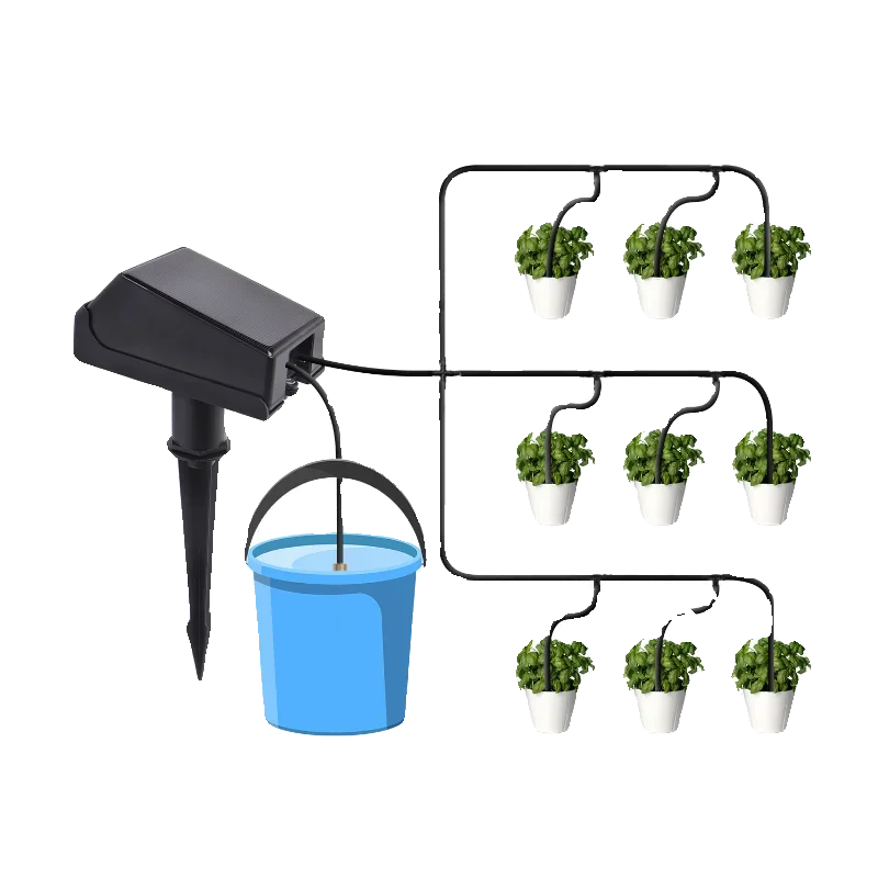 Solar Automatic Watering Device Timing Pumping Intelligent Watering Artifact Potted Atomization Spray Drip Irrigation System