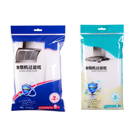 Nonwoven Anti-Oil Sticker Oil-Absorping Paper Cooker Range Hood Filter Tool for Household Kitchen Helping Decor