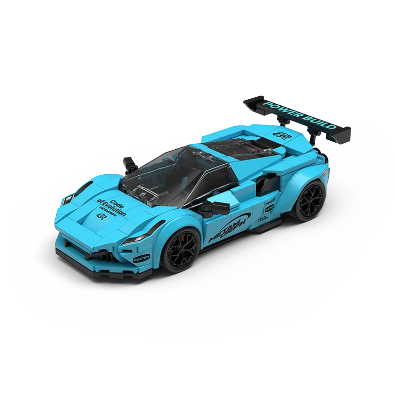 

Конструктор PB8856 «Гоночный автомобиль» (362 детали) с демонстрационным боксом, модель спортивного автомобиля, мелкие кирпичики, игрушка Speed Champion, подарок для мальчиков