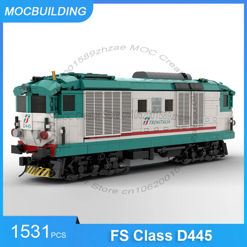 Строительные блоки MOC FS Class D445, модель поезда, сделай сам, сборка кирпичей, транспортная коллекция, дисплей, креативные игрушки, подарки, 1531 шт.