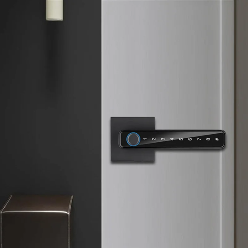 Le migliori offerte Maniglia per porta senza chiave con 4 modi per sbloccare, per maniglia per porta di stoccaggio per ufficio, camera da letto, casa