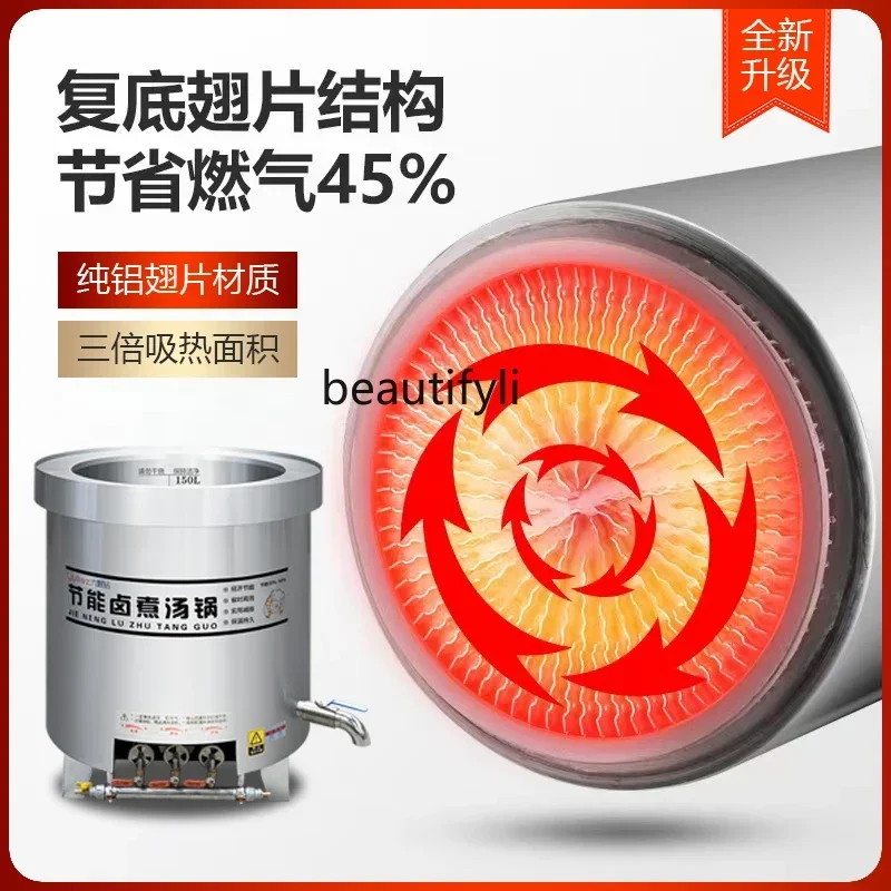 

Marinated meat bucket pot Commercial electric heating Stainless steel large pot stove Soup bucket Beef and mutton stock
