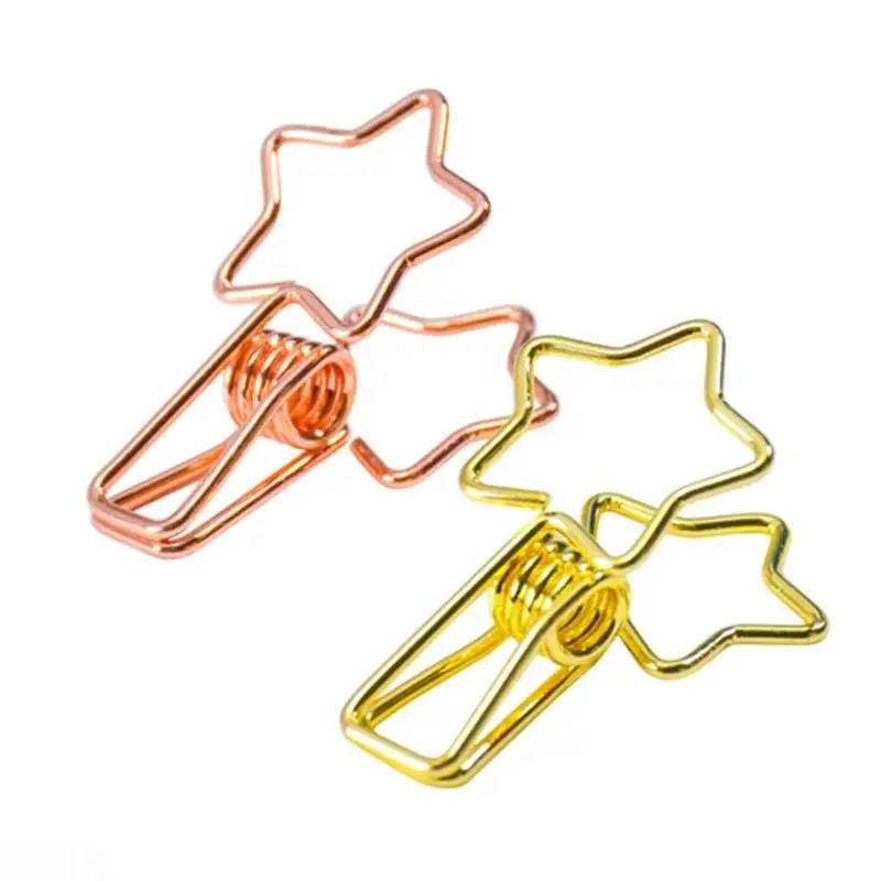 D08B 40Pcs Colorful Metal Clip Long Tail Paper Clip File Paper Clamp Note Holder Clip for File Document Note Bag Picture