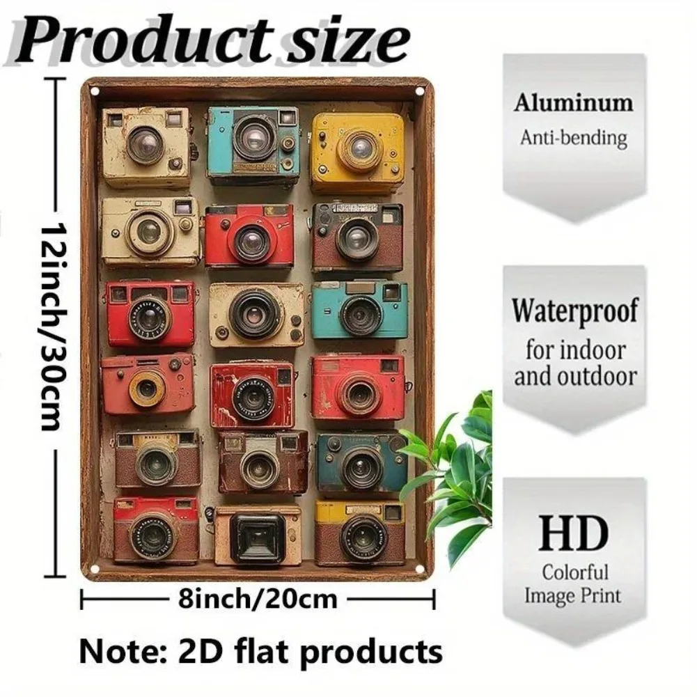 كاميرا Hiasan Dinding Logam، Gaya Vintaj، Sesuaii anak dan Taman، Kalis Cuaca، Kalis Karat، Reka Б Б Б Б Б Б Б БМН