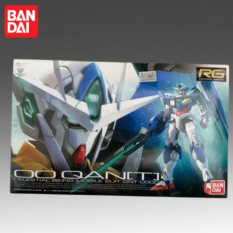 

В наличии: Оригинальная фигурка Bandai RG 1/144 RG-Gundam Qan, новая, в коробке, модель аниме-персонажа, игрушка, модель для сборки.
