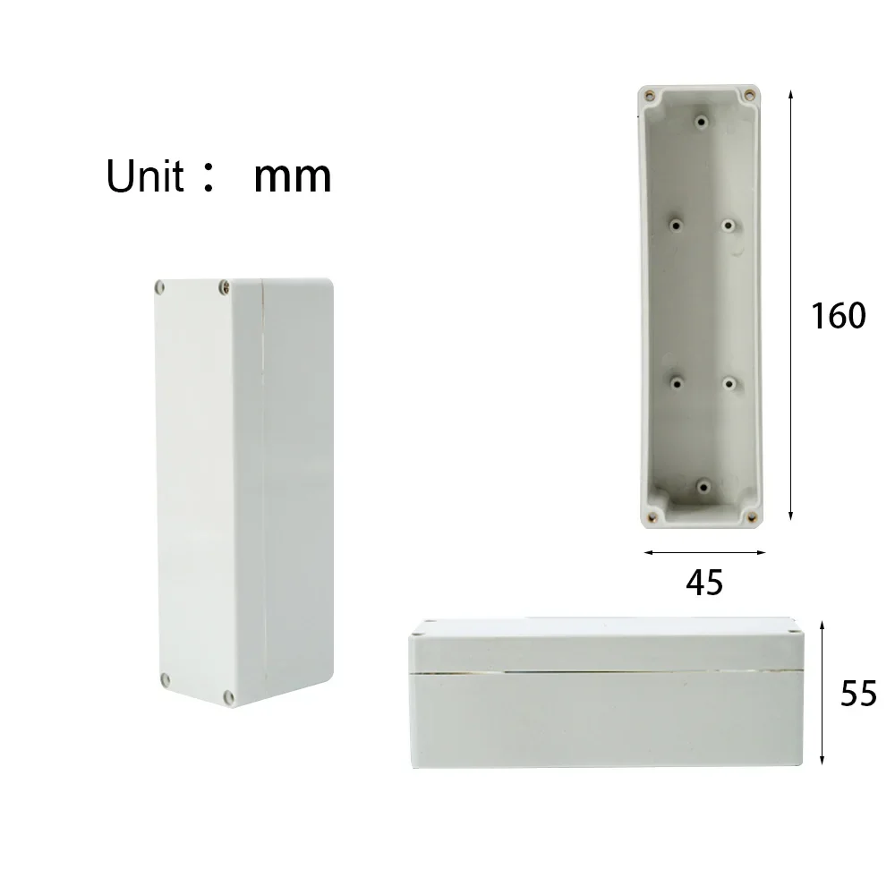 Projekt-Anschlussdose für Elektrokabel, Outdoor, DIY, versiegeltes IP67-Gehäuse, Kabelbox, 115 x 90 x 55 mm, wasserdichte elektronische Gehäuse