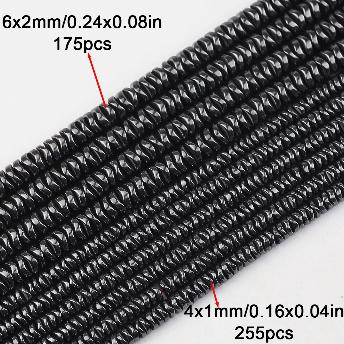 Münzförmige Hämatit-Naturstein-Perlen, Runde Lose Abstandhalter-Perlen 1mm für Schmuckherstellung, Armband, Halskette, DIY-Zubehör 4mm 6mm 15"";Münzförmige Hämatit-Naturstein-Perlen, Runde Lose Abstandhalter-Perlen 1mm für Schmuckherstellung, Armband, Halskette, DIY-Zubehör 4mm 6mm 15"""