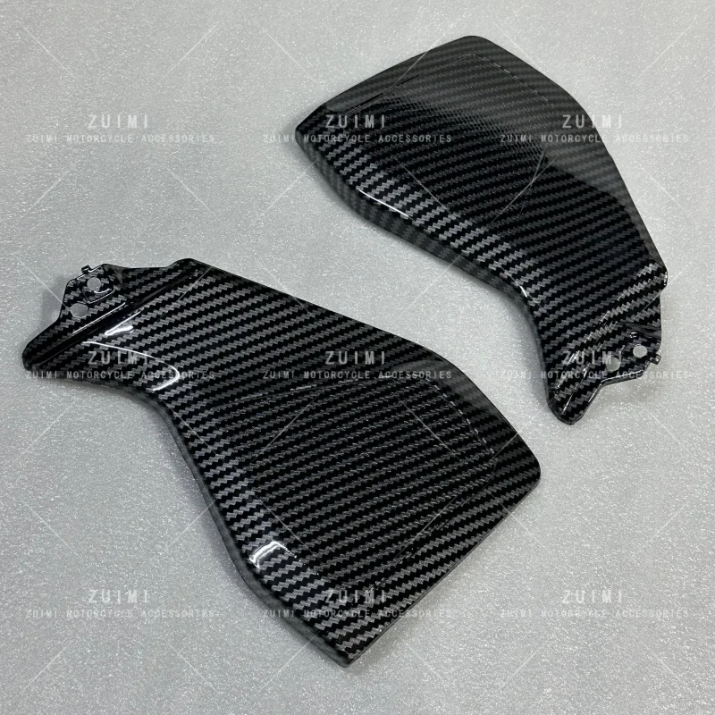 Plaque de protection de réservoir de carburant pour moto, carénage, motif en fibre de carbone, adapté pour Yamaha MT09 FZ09 MT-09 FZ09, panneau latéral