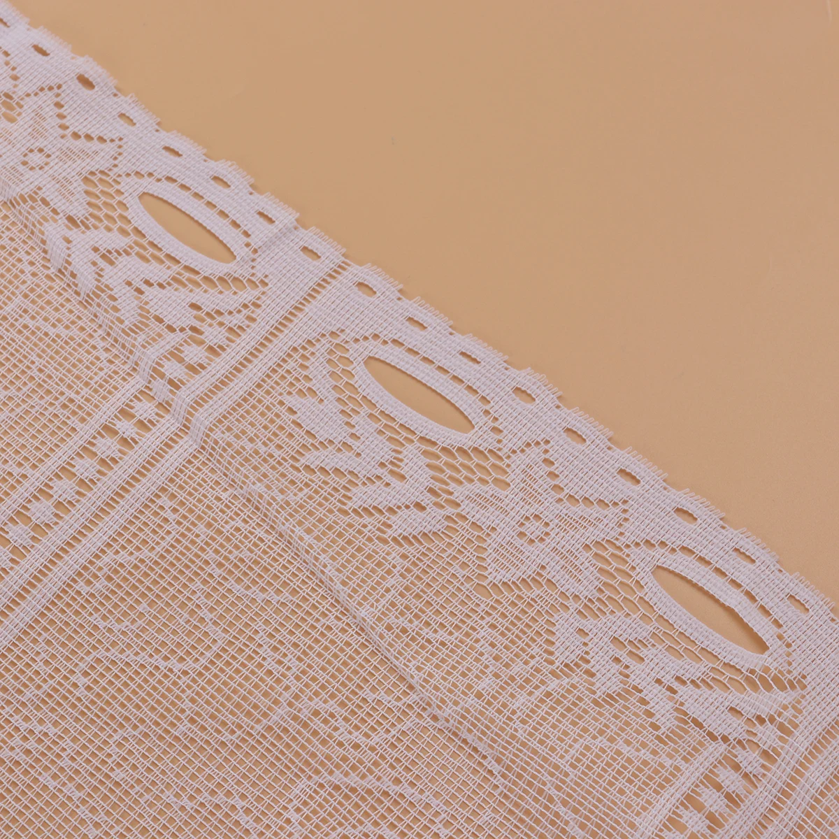 

Coffee Curtain White Sheer Premium Polyester Kitchen Tier Curtain for Kitchen Window Decoration Window Tier