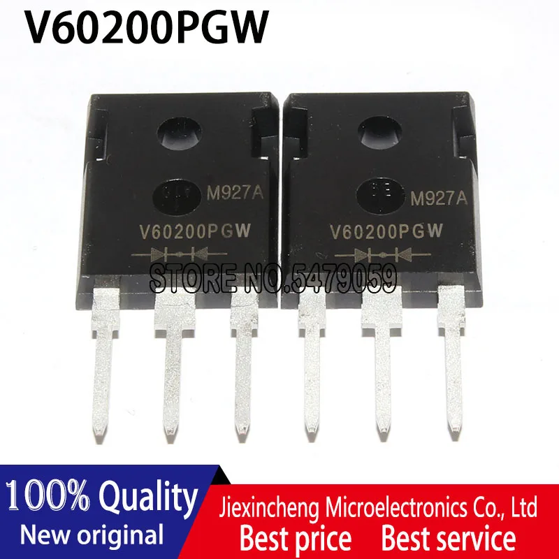 (10pieces) V60200PGW V60200PG V60200PGW-M3/4W TO-3P Schottky Diode New original