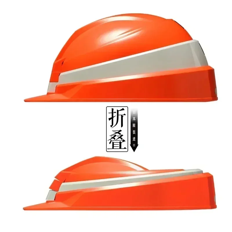 Imported safety helmet for construction site, portable, retractable, foldable, ultra-thin business trip ABS helmet