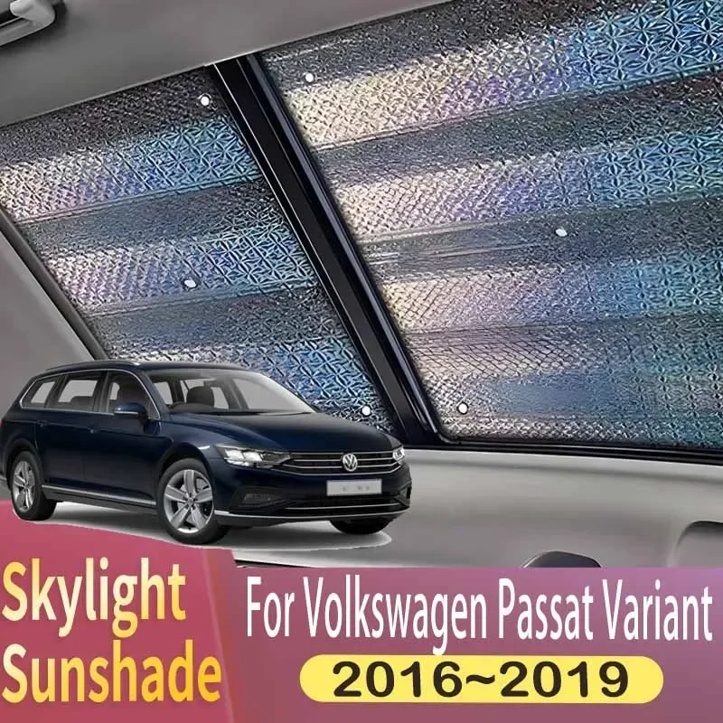 

Sunroof Sunshade For Volkswagen Passat Variant 2016 2017 2018 2019 Car Parts Panoramic Roof Heat Shield Window Sunshade Anti-UV