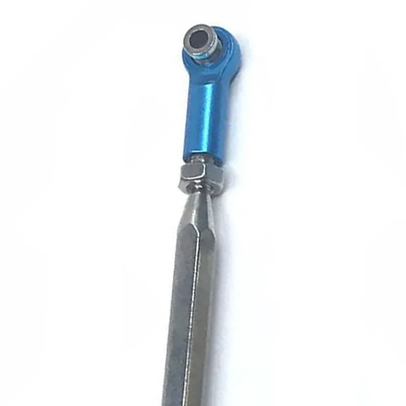 【CYBER MONDAY】Metal Adjustable Steering Linkage Servo Link Pull Rod Turnbuckle for MN D90 D99 MN-90 -45 1/12 RC Car Crawler,Grey