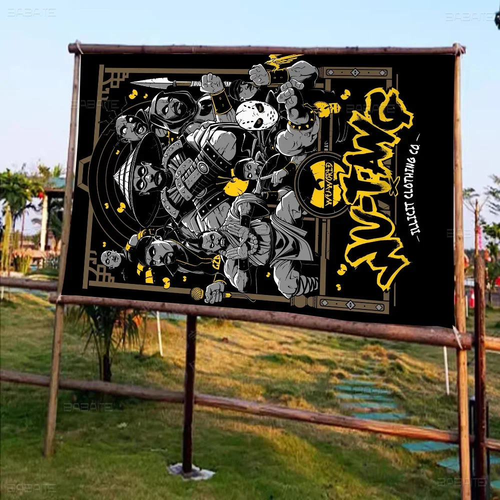 Wu T-TANG Family Gatherings Outdoor Atmosphere Flags Camping Decorations Banners