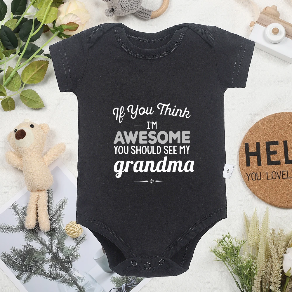 Kawaii Baby Girls Clothes Funny Toddler Bodysuit Newborn Onesie O-neck Short Sleeve Summer Streetwear Casual Boys\' Jumpsuit