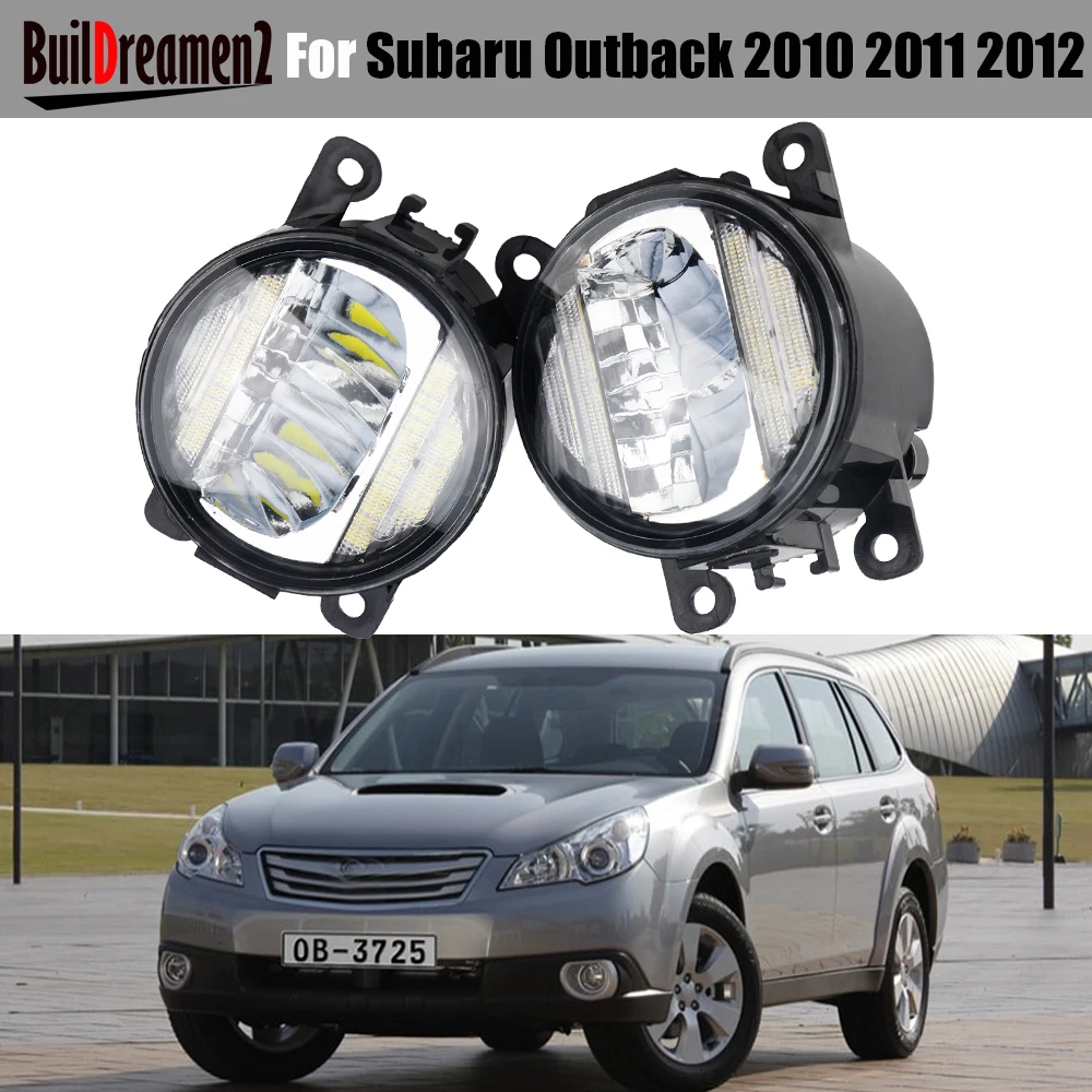 2 Pieces Car Canbus LED Fog Light DRL Daytime Running Lamp 30W H11 For Subaru Outback 2010 2011 2012