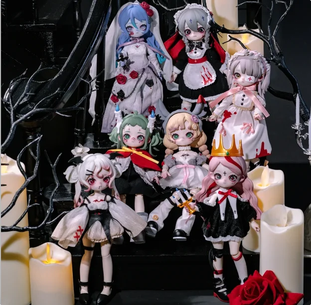 ของเล่นสะสมแท้ Nyssa Bizarre Nightmare Series ตุ๊กตาอนิเมะน่ารัก แอ็คชั่นฟิกเกอร์ ขนาด 1/12 Bjd ของเล่นบลายด์บ็อกซ์เซอร์ไพรส์ ตุ๊กตาของขวัญสำหรับแฟนๆ