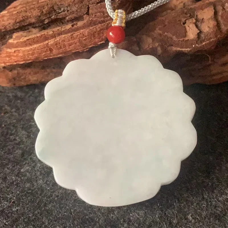 Natural Myanmar Jadeite Peacock  Jade Pendant Jewelry Lucky Exorcise Evil Spirits Safety Amulet Jade Pendant Fine  Jewelry