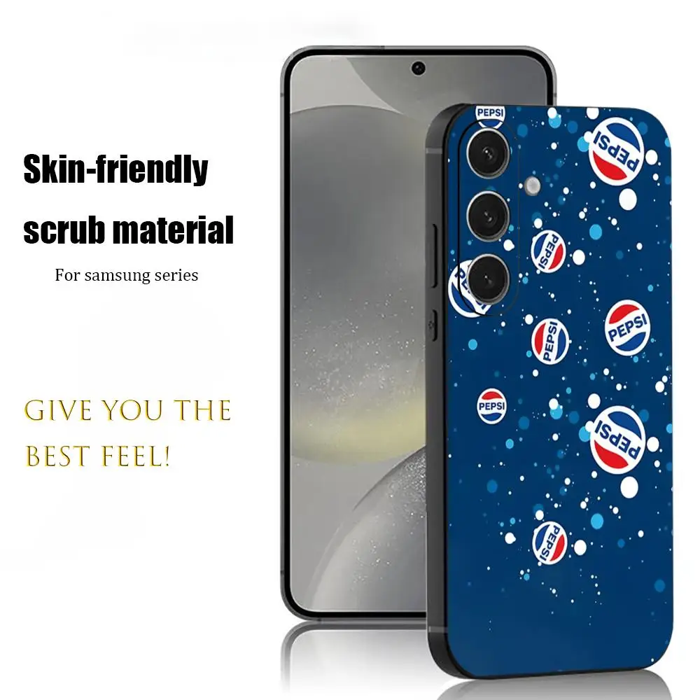 Cool Brand Trend Phone Case For Samsung Galaxy S26 S25 S24 S23 S22 S21 Plus Ultra P-PepsiEs Note20 Soft Black