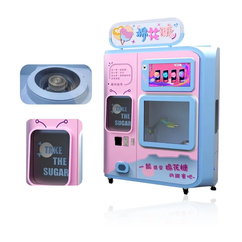 Cotton Candy Machine Automatic Electronics Production Machinery Marshmallow Vending Machine - view 4