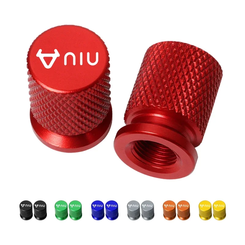 

For NIU M1 M+ N1S NGT N1 U1 U+ US U+a U+b UQI Accessories Motorcycle CNC Aluminum Tire Valve Air Port Stem Cover Caps