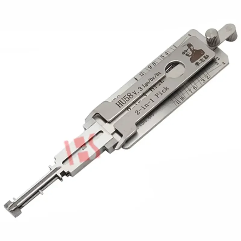 Lishi Pick Auto Car Lock Cylinder Key Reader Lishi HU58 Turbo Lockpick Decoder
