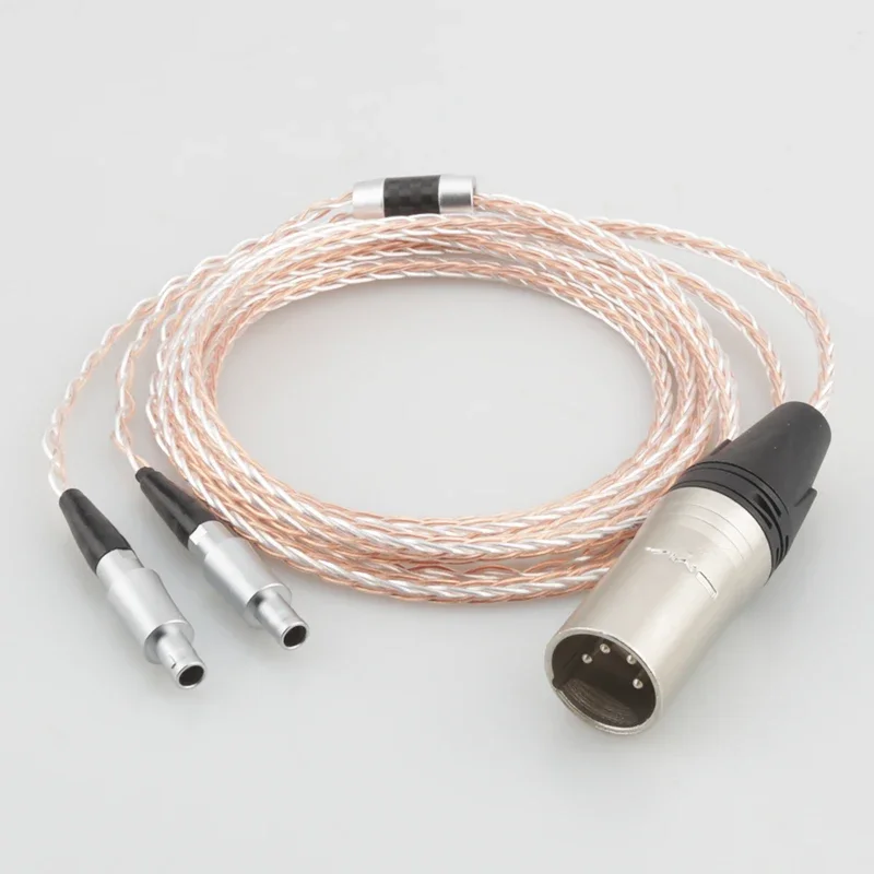 Audiocrast 8 cores 7N copper Headphone Audio Upgrade Cable Copper Wire Jack for HD800 HD800S HD820 Headphones