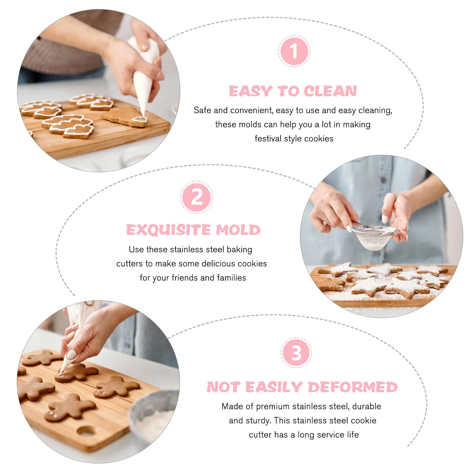 

Turkish Tear Mold Cookie Shaper Baking Tool Biscuit Moulds Chocolate Molds Candy Stainless Steel Cake Tools Fondant Biscuits