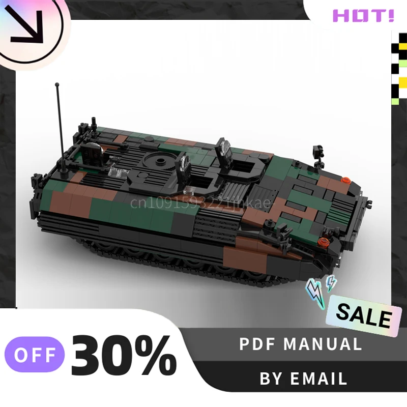 [1070PCS] 사용자 정의 MOC 현대 탱크 크리 에이 티브 빌딩 블록 세트 STEM 교육 장난감 건설 모델 키트 생일 선물