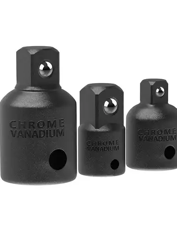 4PCS Impact Socket Adapter Reducer Set 1/2 3/8 1/4 inch Use Wrenches Drills in Auto and Impact Driver Construction Work