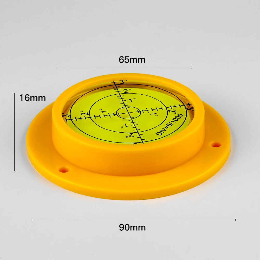 Rongpro Large Round Bubble Level Horizontal Target Degree Marking Surface Is Used TO Adjust turntable, Camera, Tripod,Etc 2pcs