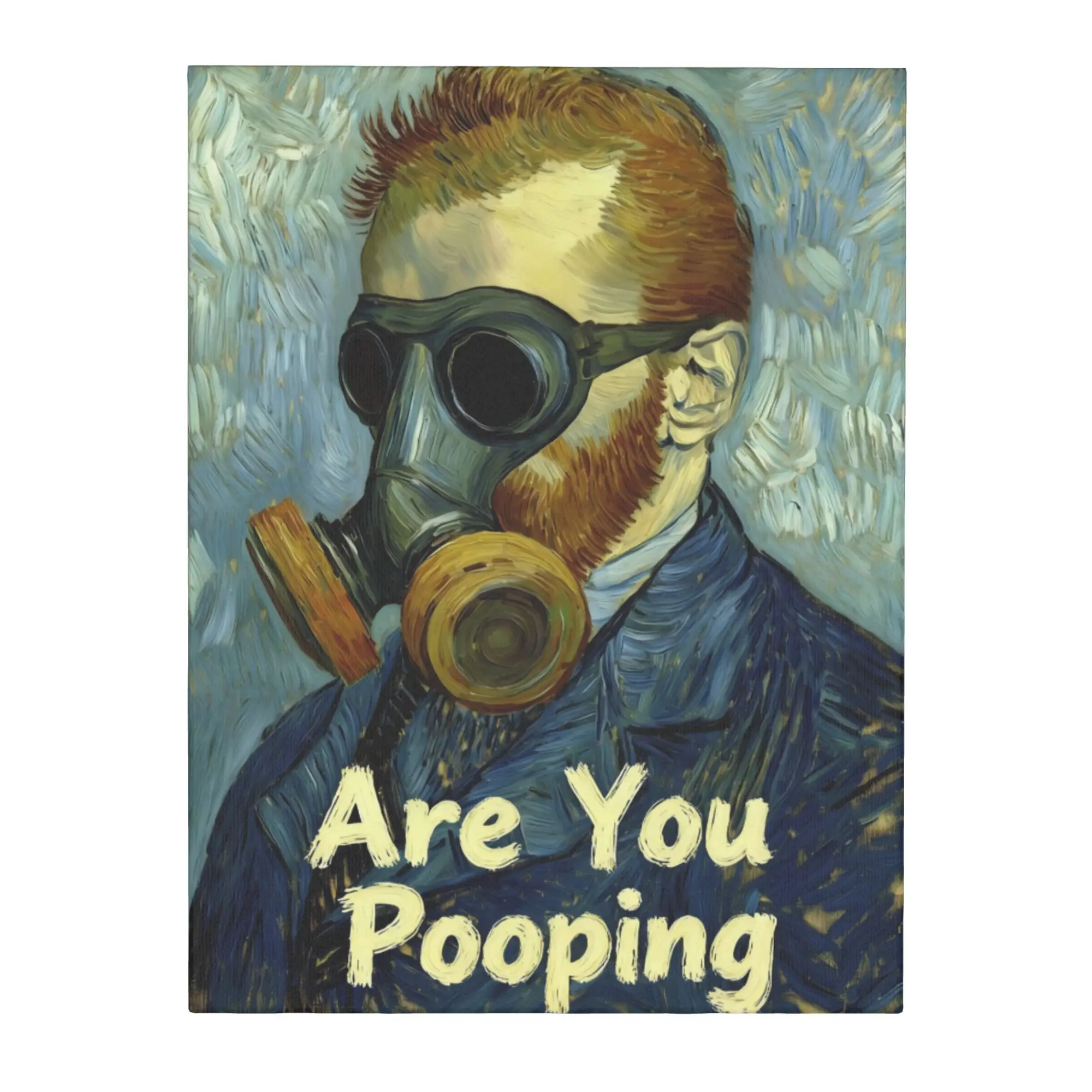 Wall Hanging Art Canvas Painting for Indoor Home Wall Decoration  Unframed Decor Artwork Are You Pooping Gift 12x16inch