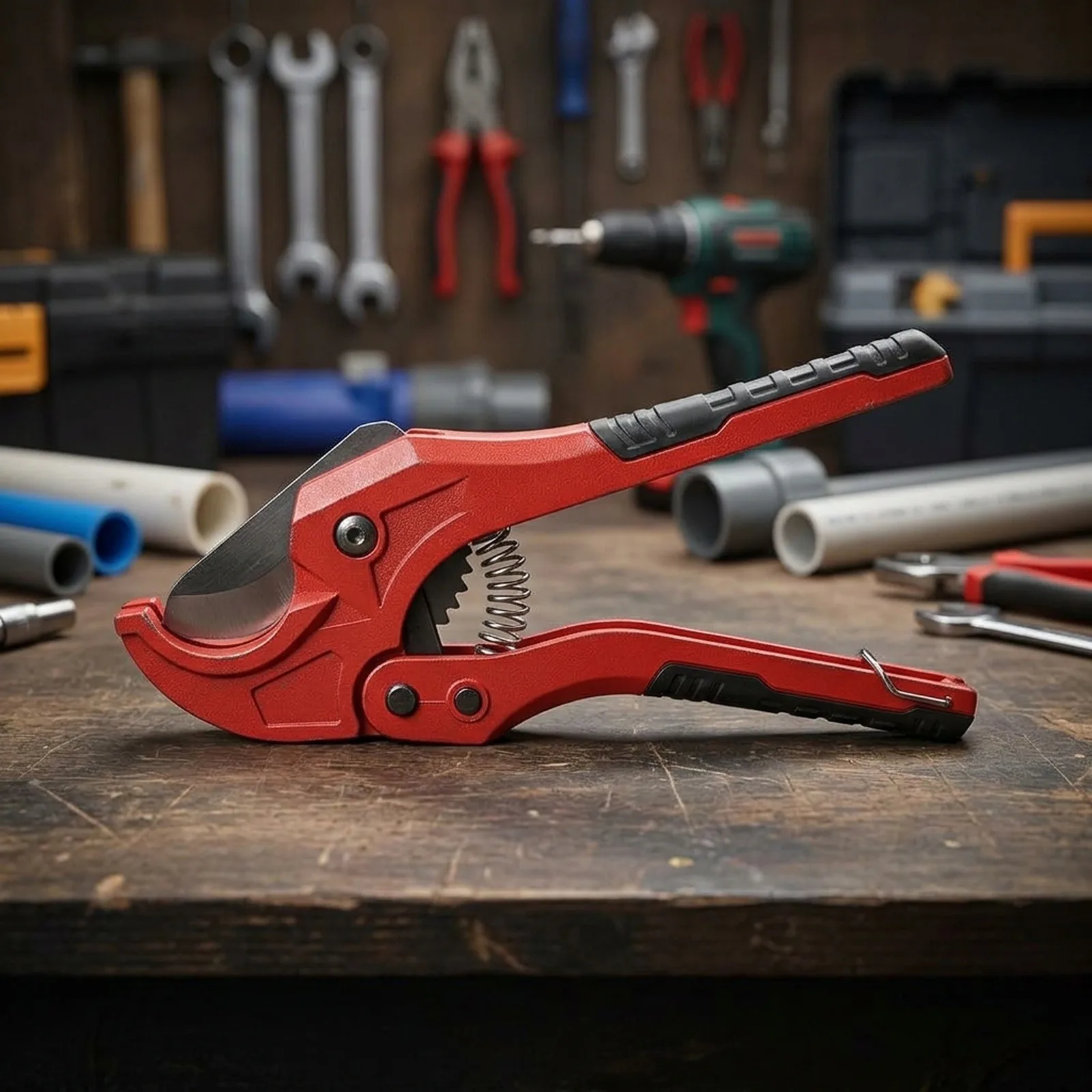 Electric Pipe Cutter PVC Pipe Cutter Easy Blade Replacement Home Repair Tools Efficient Water Pipe Cutter 210mm