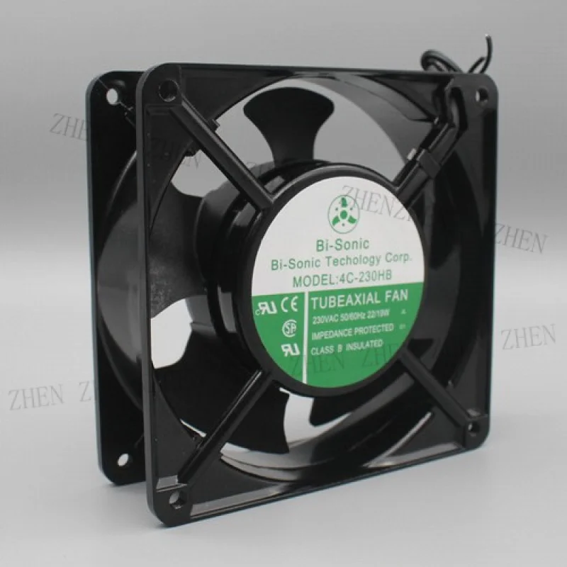 Y    1PCS New FOR  Bi-Sonic 4C-230HB AC230V 22/19W 2-Wire Cooling Fan # QW.