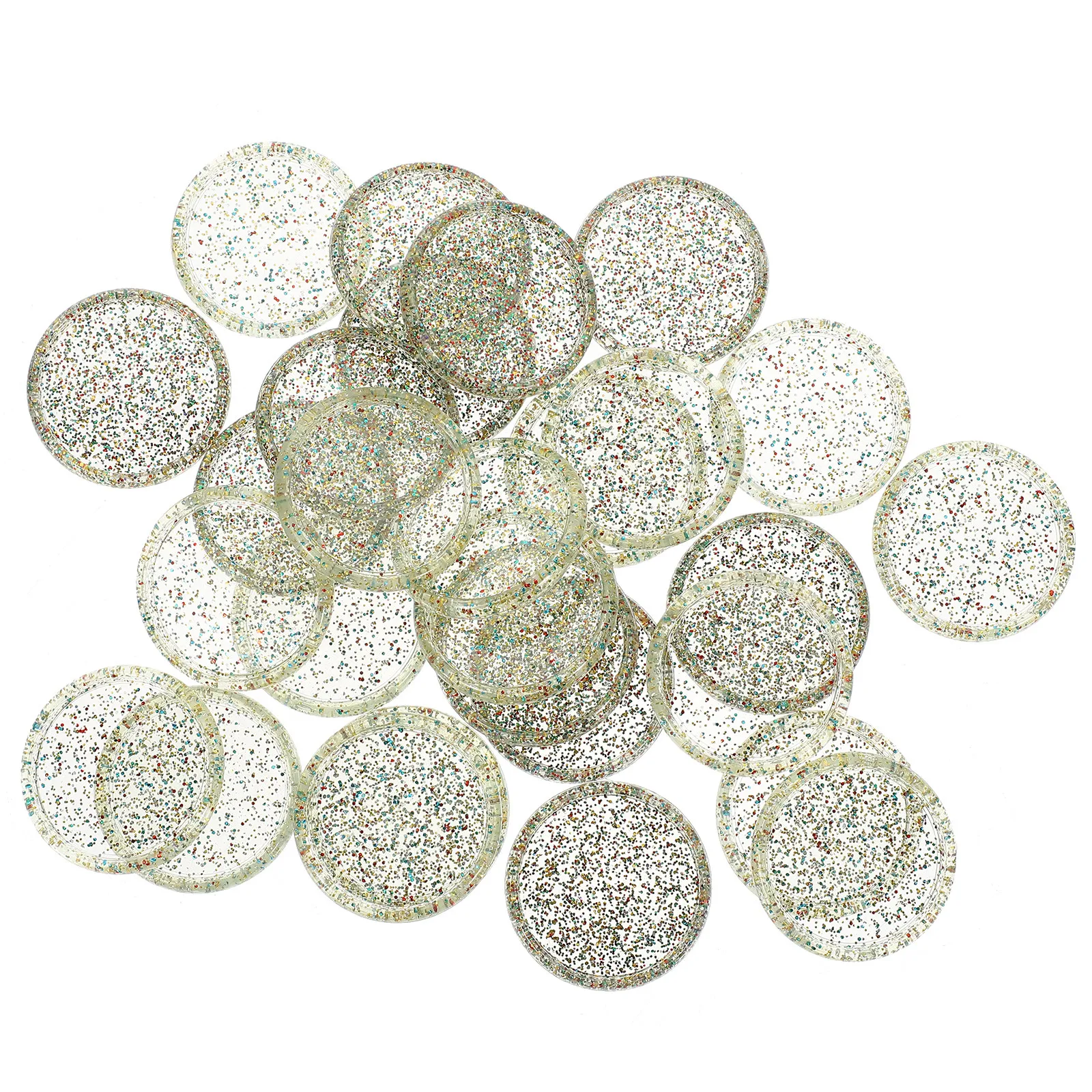 

30Pcs Plastic Loose Leaf Binder Discs Rounded Planner Discs Decorative Notebook Binding Supplies Office School Use