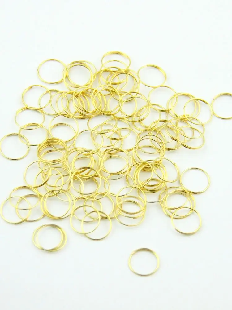 Imagem -03 - Golden Crystal Chandelier Beads Conector de Anéis de Metal Peças da Lâmpada para Iluminação Doméstica Decoração Faça Você Mesmo 12 mm 10000 Pcs por Lote