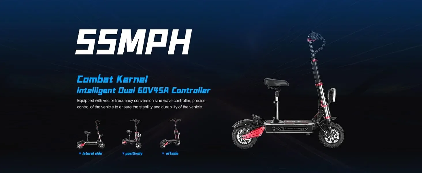 US EU Stock BOYUEDA Scooter S5 with NFC Big Screen APP 60V 6000W Electric Scooter