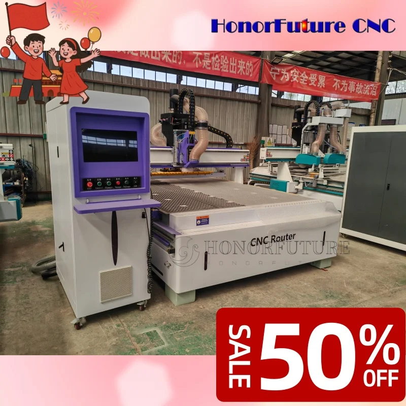 1325 آلات النجارة ثلاثية الأبعاد ATC CNC جهاز توجيه الخشب لقطع الخشب نحت النقش آلة النجارة