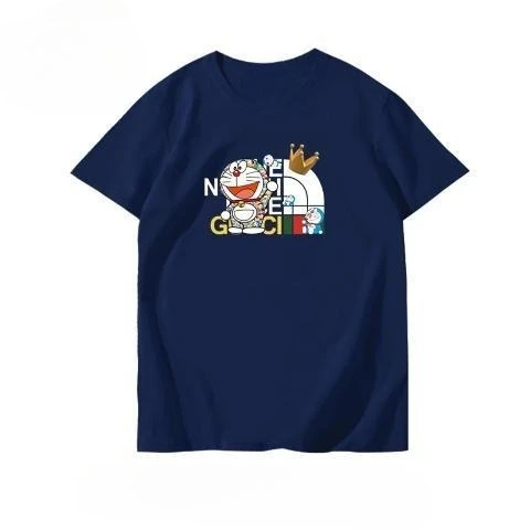 ドラえもん Tシャツ コラボ アニメ派生品 半袖 Tシャツ メンズ 純綿 ゆったり カジュアル カップル 衣装