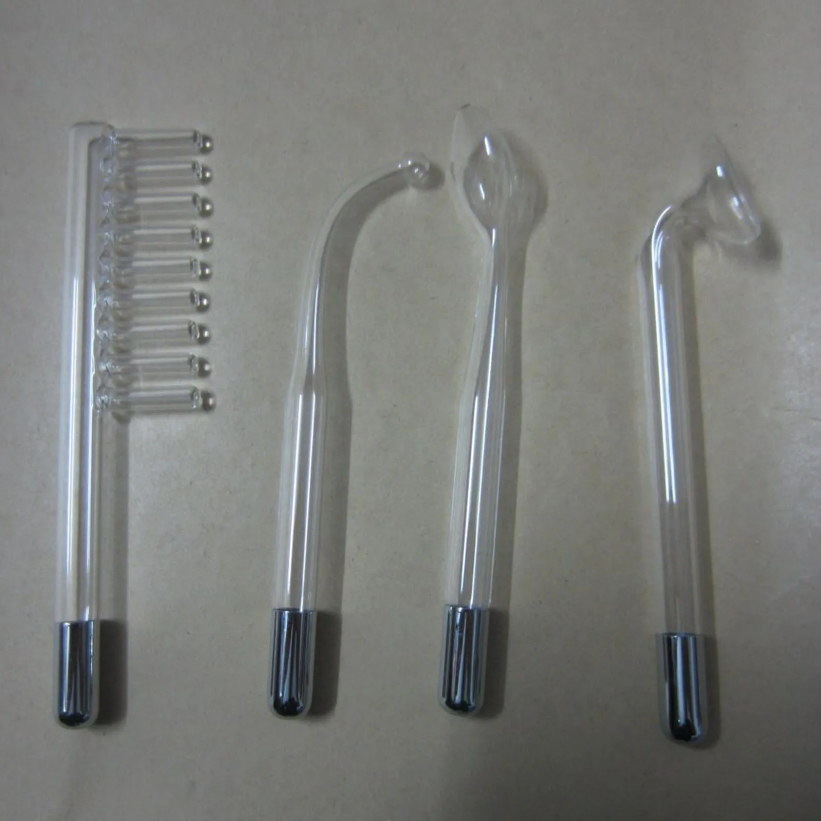 Skin Therapy Wand สูงความถี่หวีหลอดกําจัดไรสิว Facial Machine สําหรับ Facial Care แก้วพลาสติก