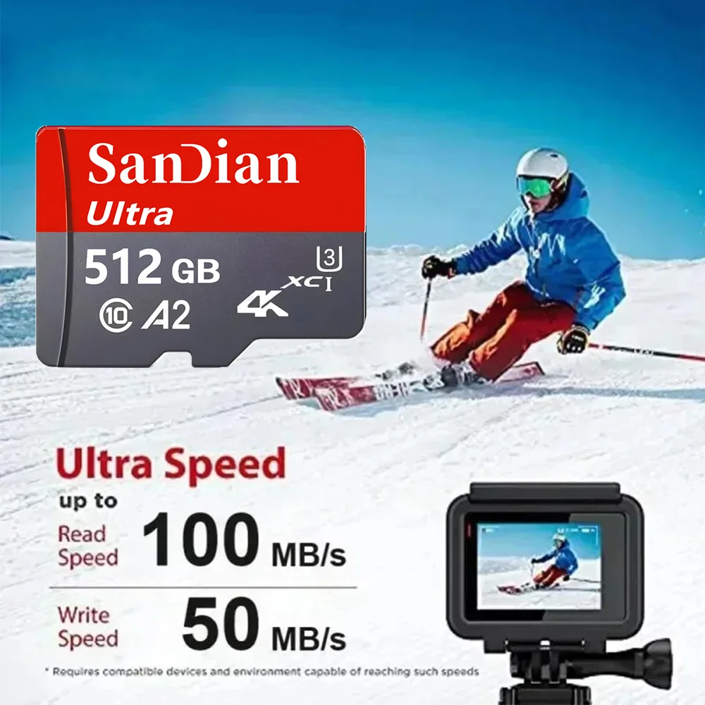 Bold SD Cards 128GB 512GB 32GB Memory Card Micro TF SD Card TF Cards for Body Camera/Phone/Digital Frame/PC Mac/Baby Monitor