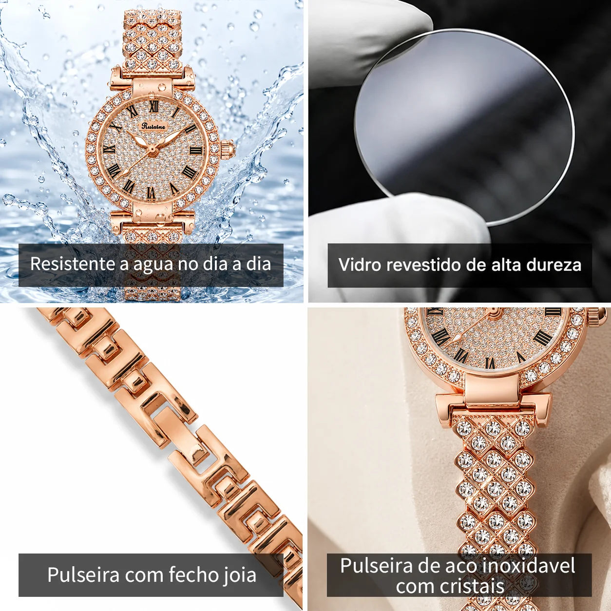ساعة كوارتز نسائية فاخرة من RU - مراجعة Anti-Magnetic Watch وسعره
