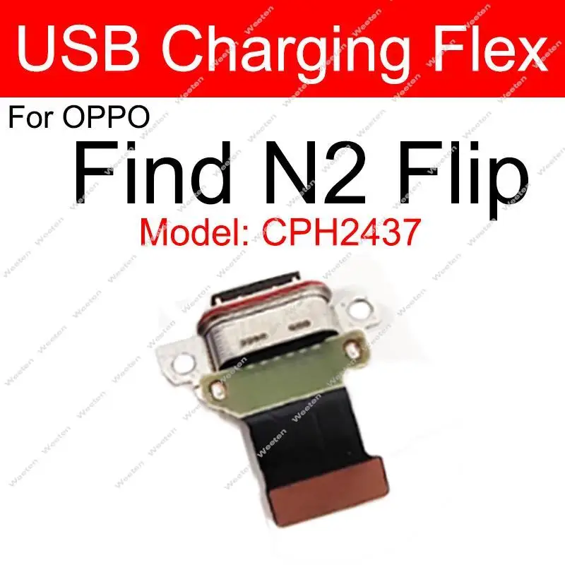 

USB-док-станция для зарядки, гибкий кабель для OPPO Find N N2 Flip N3 5G, USB-порт для зарядного устройства, гибкий ленточный разъем, запасные части